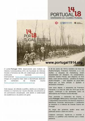 A partir de 28 de Junho de 2014, mais novidades no portal Portugal 14 - 18