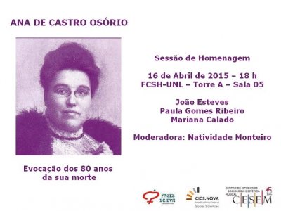 Homenagem a Ana de Castro Osório