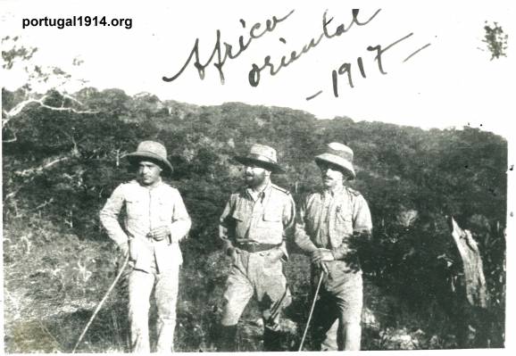 Joaquim Alves Correia de Araújo na África Oriental, em 1917