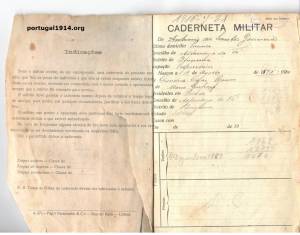 Caderneta Militar de António dos Santos Gouveia