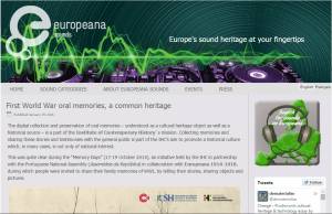 Os Dias da Memória já chegaram à Europeana Sounds