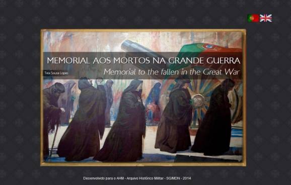 Memorial aos Mortos na Grande Guerra desenvolvido pelo Arquivo Histórico Militar - uma homenagem aos combatentes portugueses