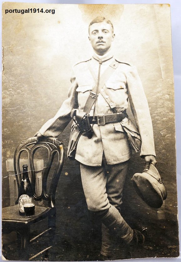 António Dias em França, durante a guerra