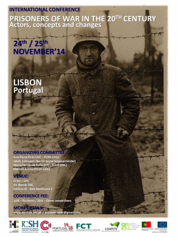 O programa da Conferência Internacional Prisoners of War in the 20th Century já se encontra disponível