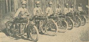 Corpo do C.E.P. de motociclistas do Quartel - General.