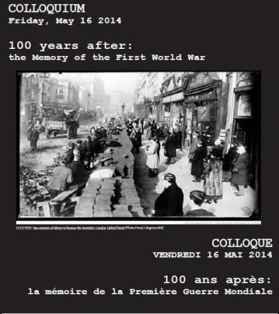 Colóquio 100 years after: the Memory of the First World War
