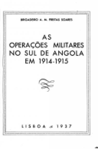As operações militares no sul de Angola em 1914-1915