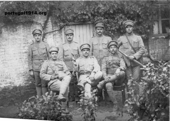 Cambrenses em França - fotografia tirada a 23 de Agosto de 1917