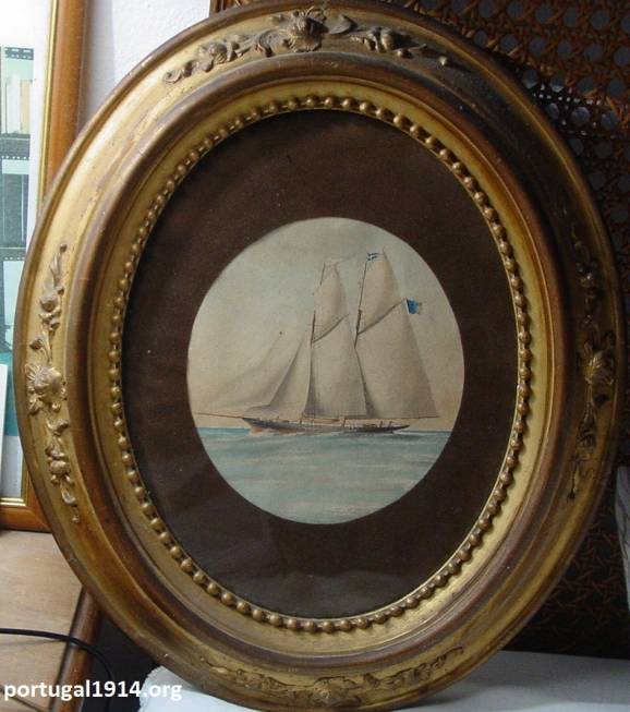Quadro pintado pelo Contra - Almirante Leote do Rego, hoje na posse do neto