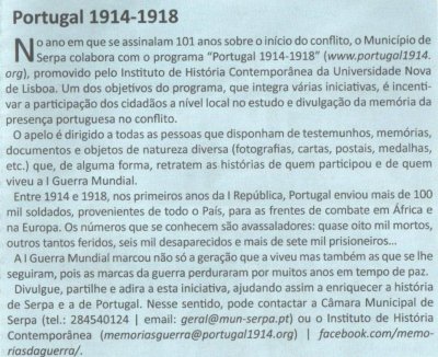 Câmara Municipal de Serpa à procura das suas Histórias e Memórias