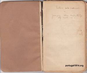 Página de rosto e primeiras folhas do diário de Joaquim Alves Correia de Araújo