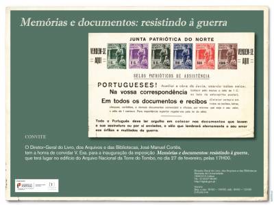 Memórias e documentos: resistindo à guerra