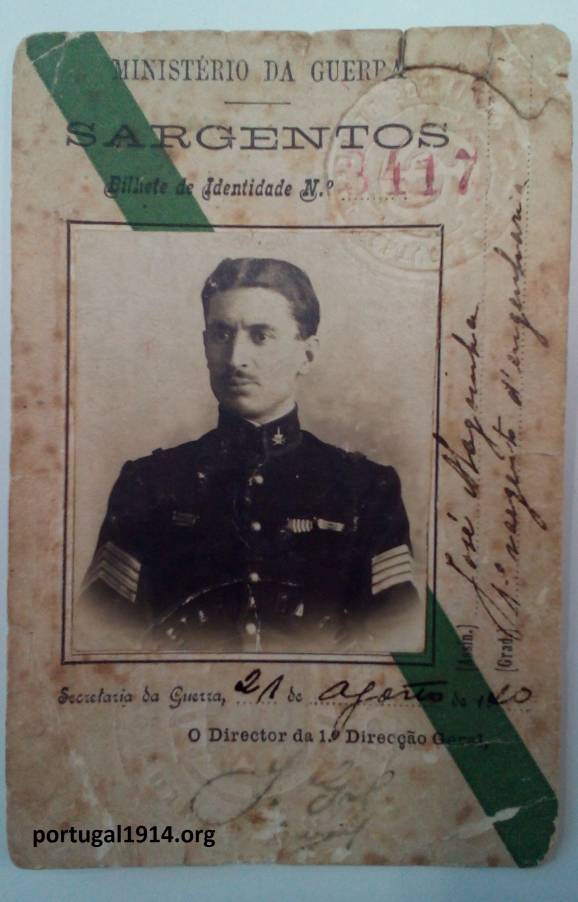 O 1º Sargento de Engenharia José Alagoinha (1920)